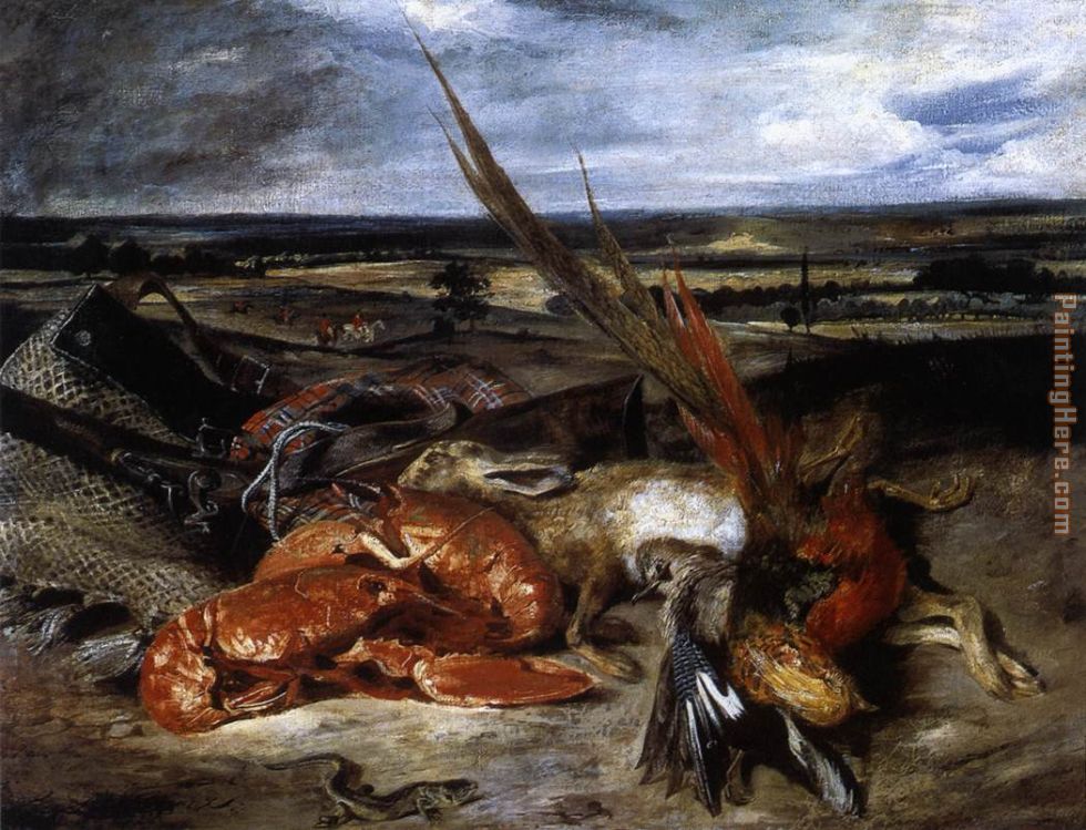 Eugene Delacroix Still-Life with Lobster